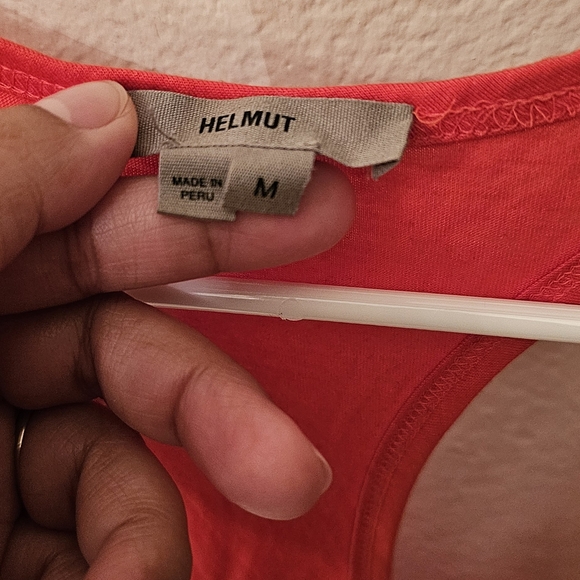 Helmut Lang Red Racerback Tank - Picture 3 of 3